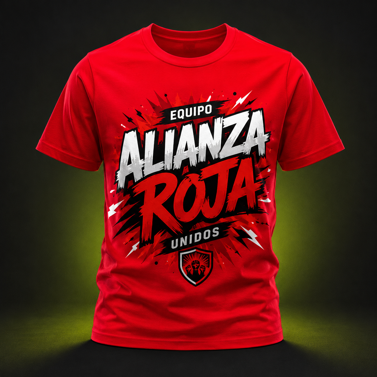 Polera roja personalizada para alianza