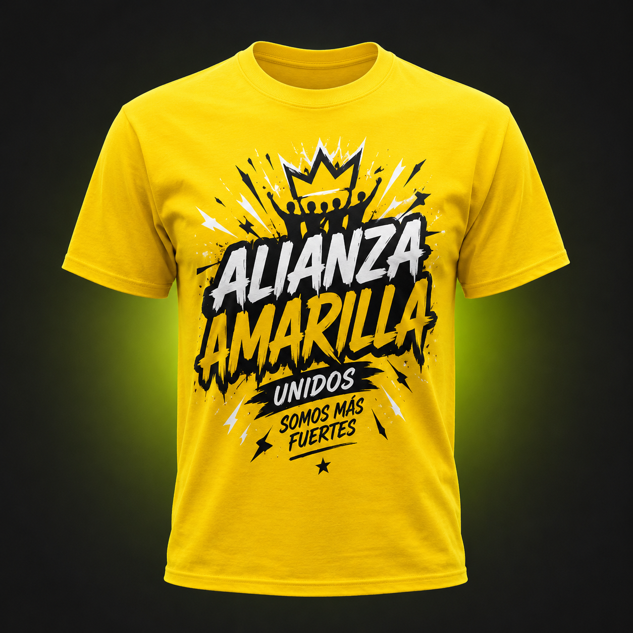 Polera amarilla personalizada para alianza